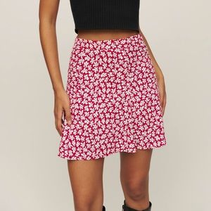 Reformation || Flounce Skirt || Grenadine || 0 || NWT ||